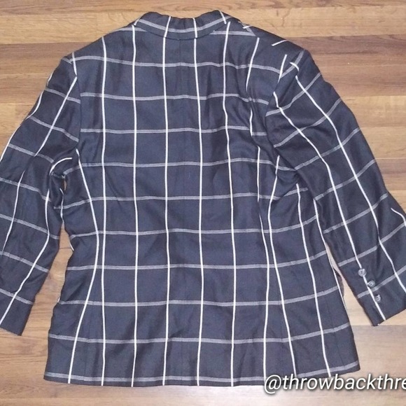 Harvé Bernard/Bernard Holtzman window pane blazer - Picture 4 of 4